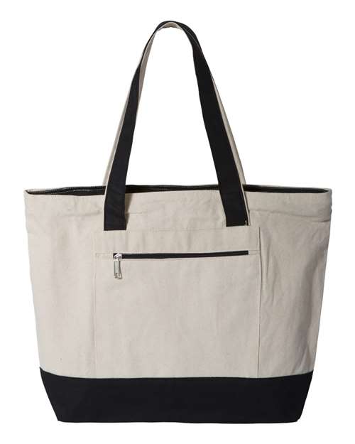 19L Zippered Tote Q-Tees Q1300