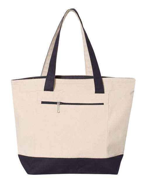 19L Zippered Tote Q-Tees Q1300 - NeoInk Transfers