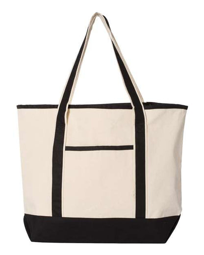 34.6L Large Canvas Deluxe Tote Q-Tees Q1500 - NeoInk Transfers