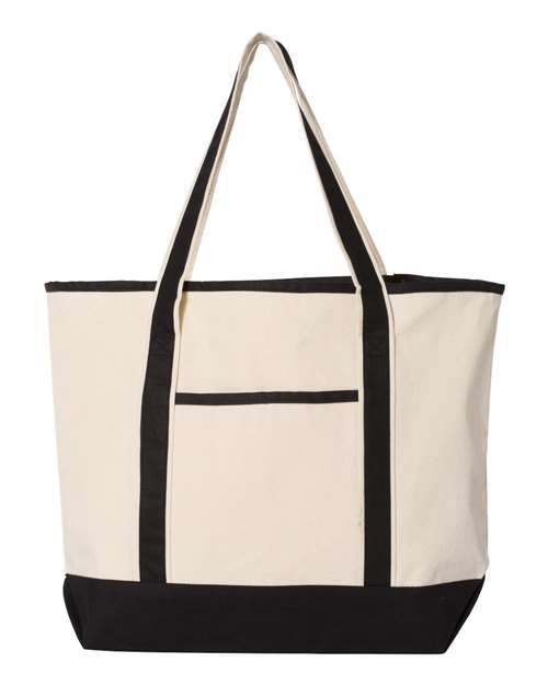 34.6L Large Canvas Deluxe Tote Q-Tees Q1500