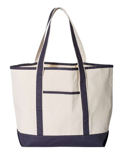 34.6L Large Canvas Deluxe Tote Q-Tees Q1500 - NeoInk Transfers