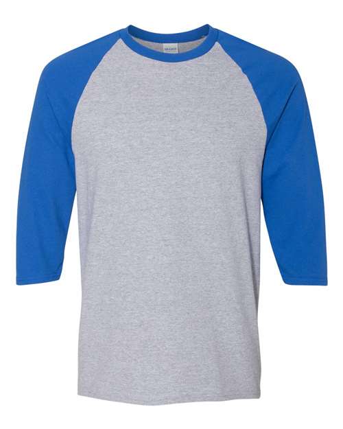 Unisex Heavy Cotton™ Raglan Three-Quarter Sleeve T-Shirt Gildan 5700 - NeoInk Transfers