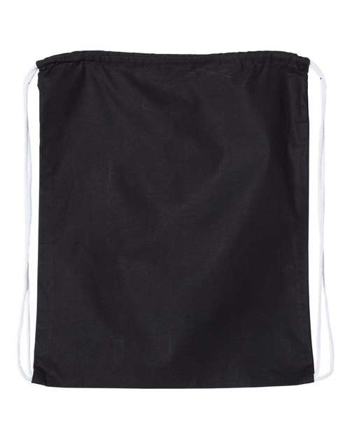 Large Economical Cotton Drawstring Bag Q-Tees Q4500L