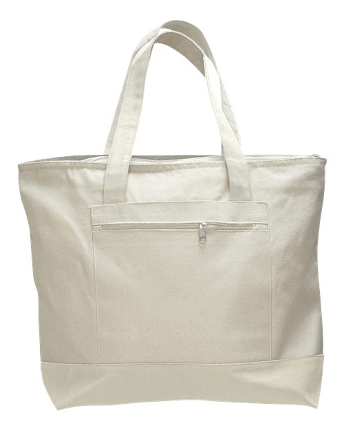 19L Zippered Tote Q-Tees Q1300 - NeoInk Transfers