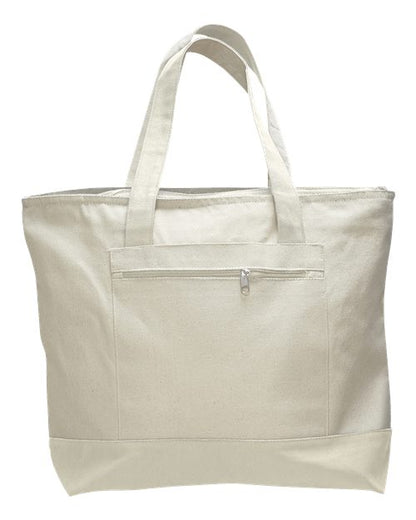 19L Zippered Tote Q-Tees Q1300 - NeoInk Transfers