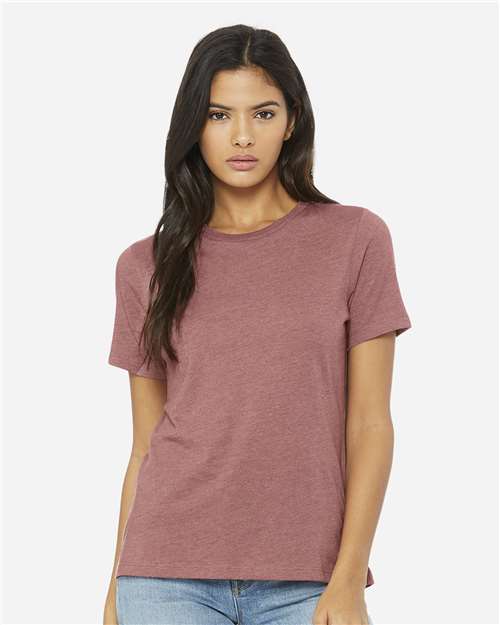 Women’s Relaxed Fit Heather CVC Tee BELLA + CANVAS 6400CVC - NeoInk Transfers