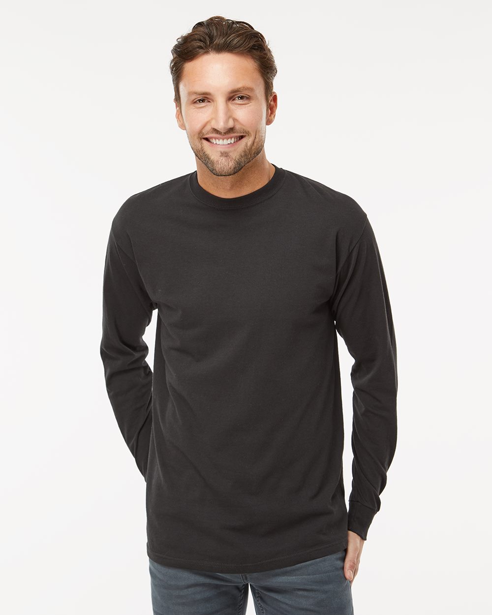 Unisex Gold Soft Touch Long Sleeve T-Shirt M&O 4820