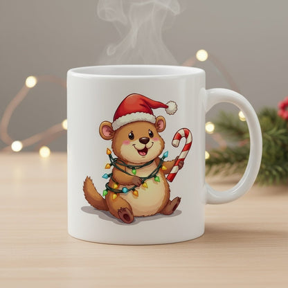 Capybara DTF Transfer for Christmas - Chill and Cute Animal Design - NeoInk Transfers