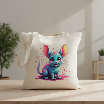 Cute Neon Mouse DTF Transfer - Adorable Cartoon Design - NeoInk Transfers