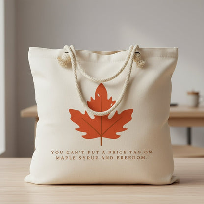 Maple Syrup & Freedom DTF Transfer - Patriotic Canadian Statement Print - NeoInk Transfers