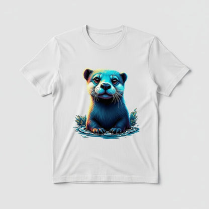 Neon Otter DTF Transfer - Cute Urban Streetwear Design - NeoInk Transfers