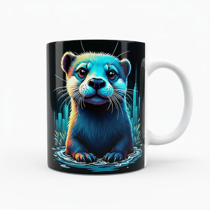 Neon Otter DTF Transfer - Cute Urban Streetwear Design - NeoInk Transfers