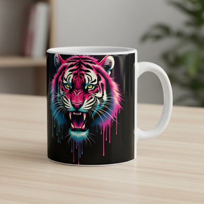 Neon Tiger DTF Transfer - Fierce Jungle Cat Design - NeoInk Transfers