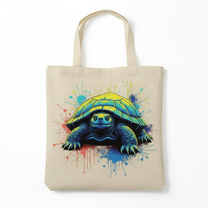 Neon Turtle DTF Transfer - Colorful Splash Art Design - NeoInk Transfers