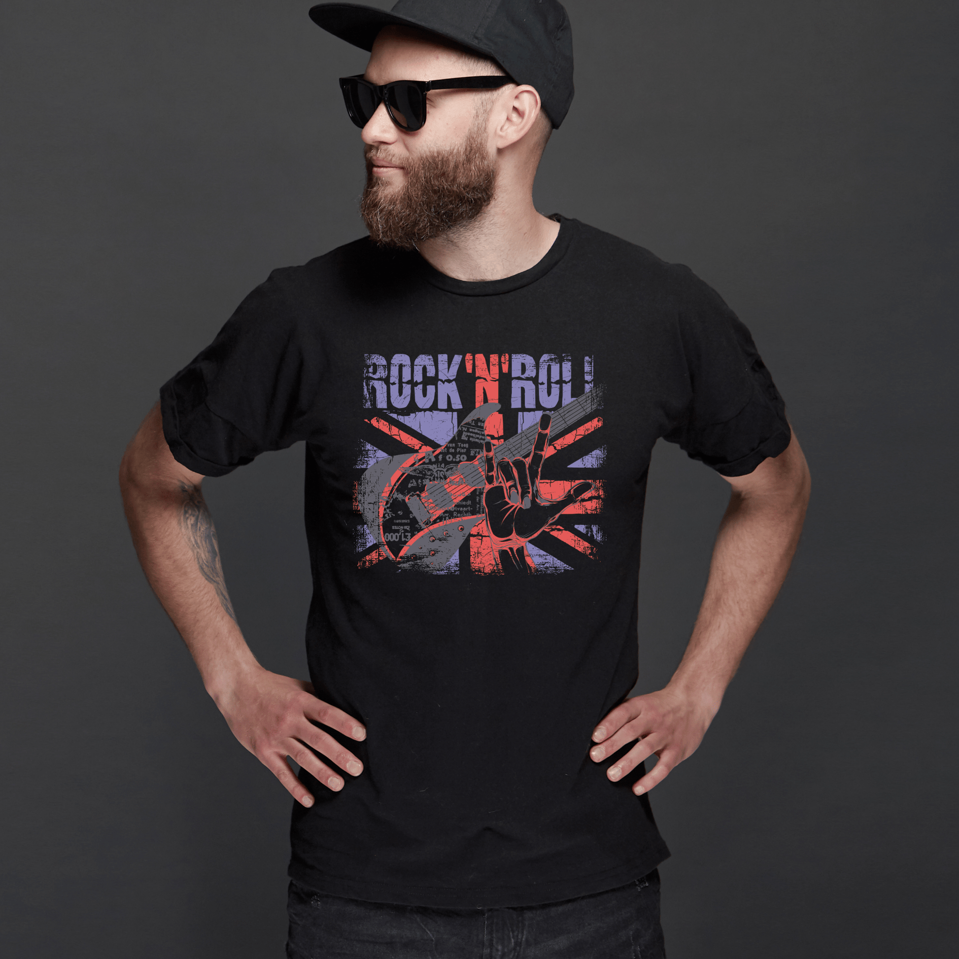 Rock 'N' Roll T-shirt Design DTF Transfer MC6 - NeoInk Transfers