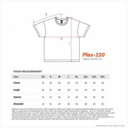 Super Premium Regular Fit Stretch T-Shirt Justeefy Flex-220