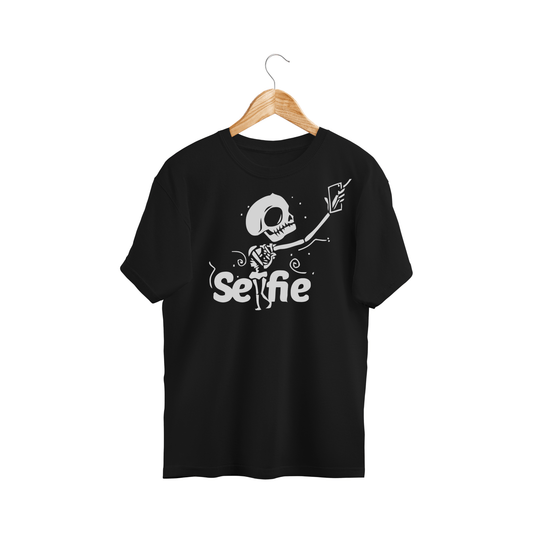 Skeleton Taking Selfie Halloween DTF Transfer H6 - NeoInk Transfers