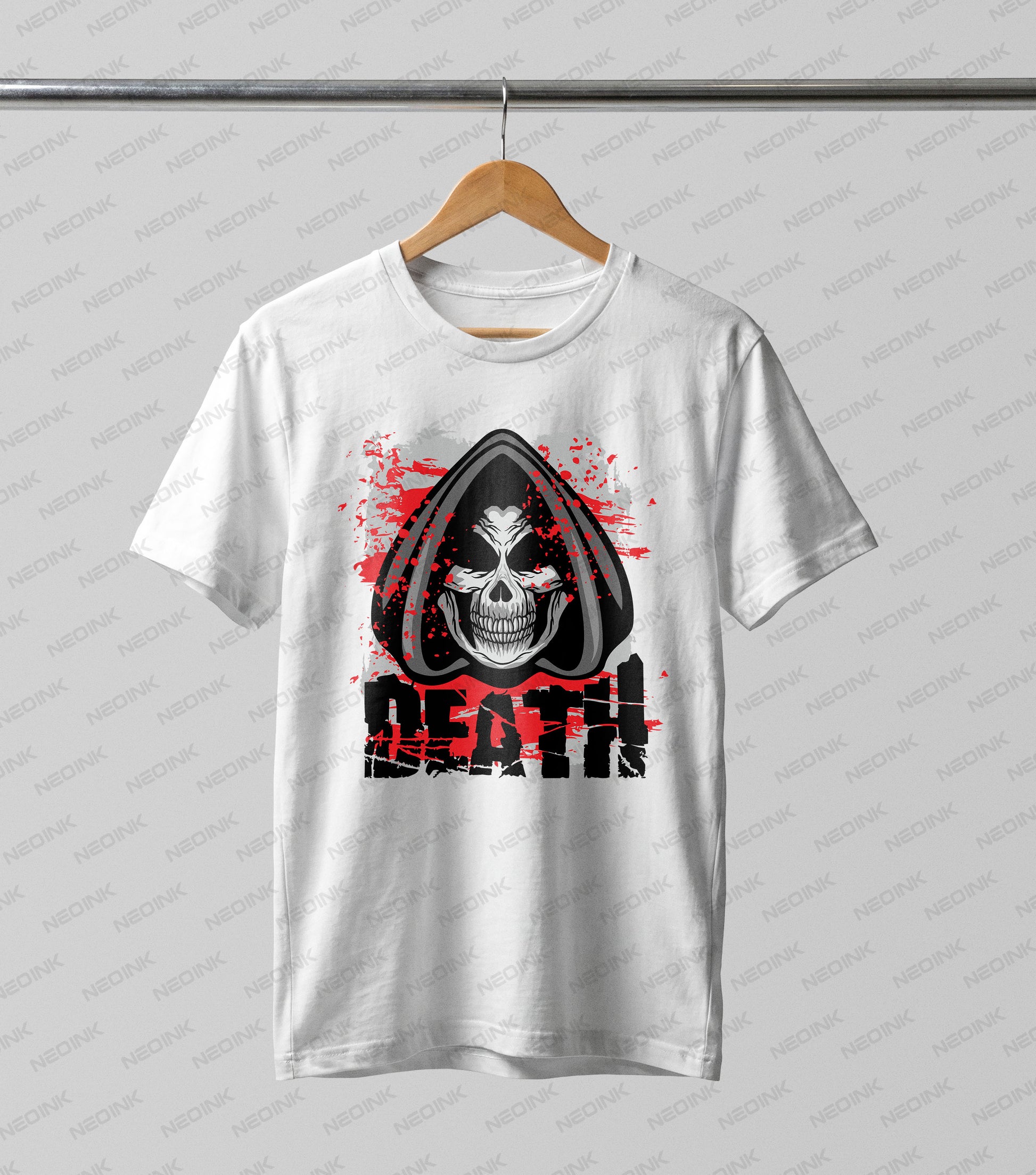 Grim Reaper Death Skull DTF transfer