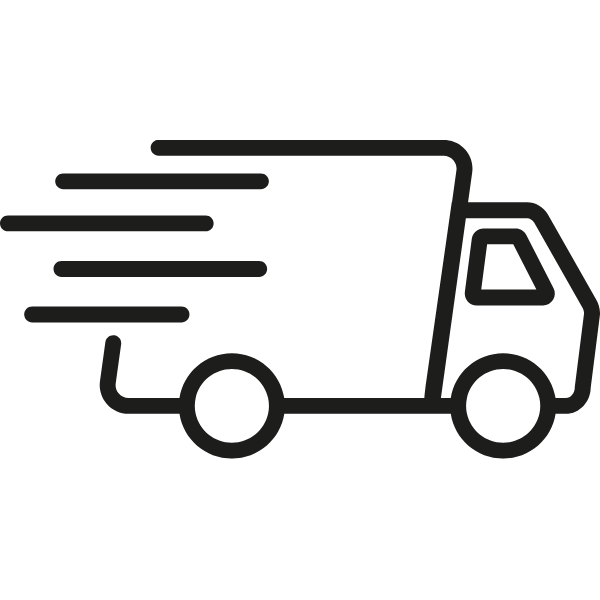 Fast delivery truck icon representing NeoInk’s quick and reliable shipping service for DTF transfers