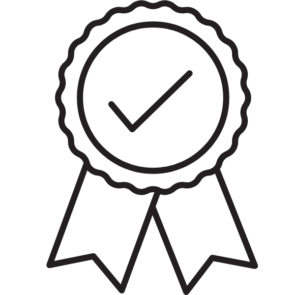 Top-notch craftsmanship badge icon representing premium DTF transfer quality at NeoInk