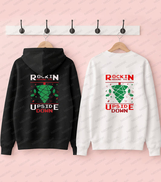 Rockin Around The Upside Down Christmas DTF Transfer CH-16 - NeoInk Transfers